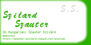szilard szauter business card