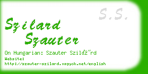 szilard szauter business card